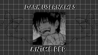 dark usernames  matching anime pfp ⛓️🖤 [upl. by Enala]