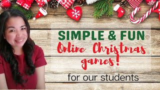 Simple and Fun ONLINE Christmas Games for Students [upl. by Rahman]