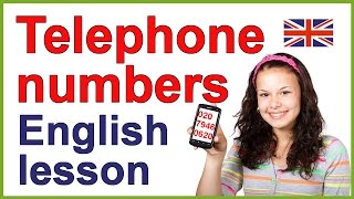 Telephone numbers in English [upl. by Shurwood]