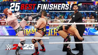 WWE 2K23 25 Best NEW Finisher Moves [upl. by Keating]