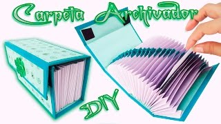 Carpeta Archivadora Scrapbook carft Diy  Folder o Caja archivador [upl. by Yesima]