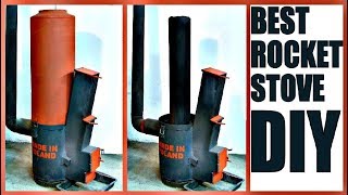 Best ROCKET STOVE DIY Plans [upl. by Shanleigh]