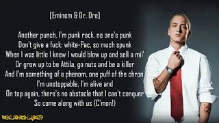 Eminem  Say What You Say ft Dr Dre Lyrics [upl. by Arbma]