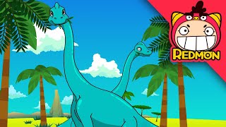 Brachiosaurus song  Dinosaur songs  Nursery Rhymes  REDMON [upl. by Layap]