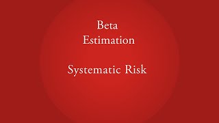 Systematic risk beta of a stock [upl. by Ormond]