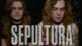 Sepultura 1990 maybe October 1989 Headbangers Ball [upl. by Nohtanoj]