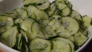 Cucumber And Dill Salad  Recipe [upl. by Odarnoc]