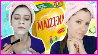 MASCARILLAS DE MAIZENA PARA ACLARAR TU ROSTRO  PIEL SIN MANCHAS  NatyGloss [upl. by Edette]