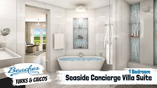 Seaside One Bedroom Concierge Villa Suite S1  Beaches Turks amp Caicos Walkthrough Tour amp Review 4K [upl. by Yenrab730]