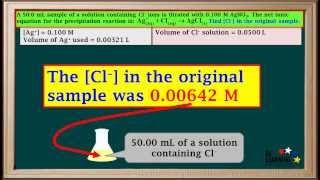 WCLN  Precipitation Titration Calculations  Chemistry [upl. by Anitaf859]