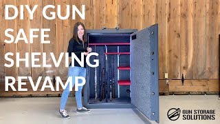 Gun Safe Flexible Shelving Revamp DIY  Gun Storage Solutions [upl. by Williamsen]