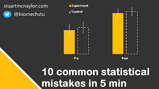 Ten Statistical Mistakes in 5 Min [upl. by Airtemad]