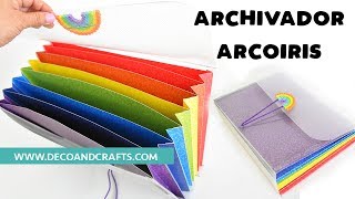 Portafolio Archivero Carta Arcoiris  DecoAndCrafts [upl. by Eelanej]