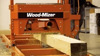 MP100 Log MoulderPlaner in Action  WoodMizer [upl. by Anetsirk]