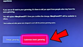 HOW TO GET CUSTOMIZE CLASSIC GAMERTAG OPTION XBOX 1 EASY [upl. by Kcira]