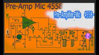 4558IC mic circuit diagram HD [upl. by Lokin392]