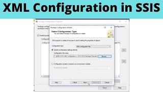 55 XML Configuration in SSIS [upl. by Akihsar]