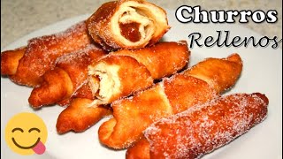 CHURROS PERUANOS RELLENOS  Estilo San Francisco 😋 [upl. by Rivalee519]