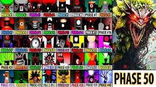 Incredibox Sprunki Mix All Phases Phase 10 VS Phase 20 VS Phase 30 VS Phase 40 VS Phase 50 [upl. by Nylaehs730]