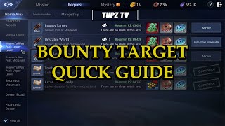 MIR 4  BOUNTY TARGET  REQUEST MISSION QUICK GUIDE [upl. by Piefer119]