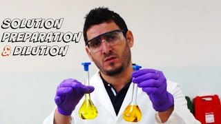 Lab Demonstration  Solution Preparation amp Dilution [upl. by Devonna]