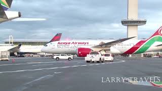 Kenya Airways Flight A002 Landing at JFK New York [upl. by Cynar]