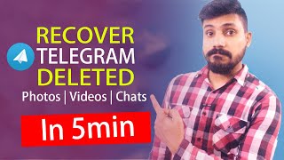 How to Recover Telegram Deleted Messages  Restore Chat History Without Backup Hindi Urdu 2021 [upl. by Marilin]