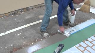 How to use a Spray Mix microtopping overlay for resurfacing decorative concrete [upl. by Kitrak940]