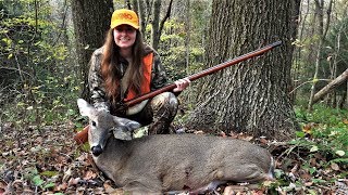 Danielles Early Season Flintlock Doe 2017 Pennsylvania [upl. by Annaet]