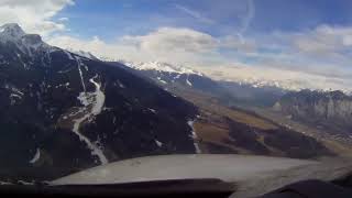 ✈Innsbruck Airport  Visual Approach amp Landing Cockpit View [upl. by Kaylyn89]