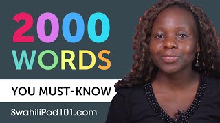 2000 Words Every Swahili Beginner Must Know [upl. by Odrarej994]