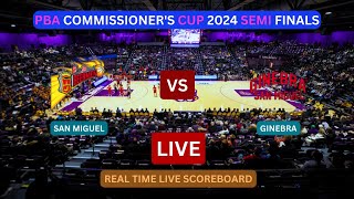 San Miguel Vs Ginebra LIVE Score UPDATE Today Basketball PBA Commissioners Cup Semi Final 1262024 [upl. by Schroth139]