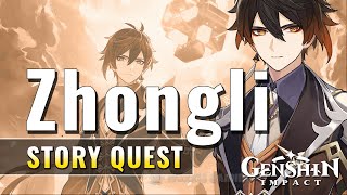 Genshin Impact  Zhongli Story Quest  Historia Antiqua Chapter [upl. by Nillor]