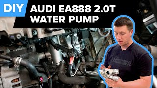 Audi Water Pump Replacement DIY 20082017 Audi MLB A4 S4 A5 S5 Q5 [upl. by Deeyn]