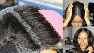 DIY How To Make Your Own Lace Closure Start To Finish Fast And Easy  How To Make A Wig [upl. by Fachini210]