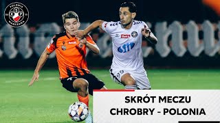 Skrót meczu Chrobry Głogów  Polonia Warszawa [upl. by Rudy]