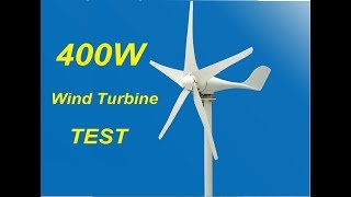 400W Wind Turbine Review and Test [upl. by Binetta78]