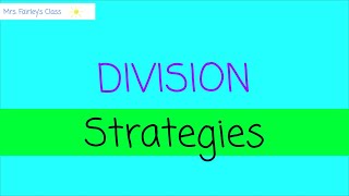 Division Strategies [upl. by Sirad]