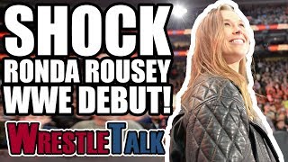 SHOCK Ronda Rousey WWE DEBUT  WWE Royal Rumble 2018 Review [upl. by Hebner]