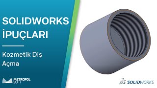 SOLIDWORKS İpuçları  Kozmetik Diş Açma [upl. by Enitsuga971]