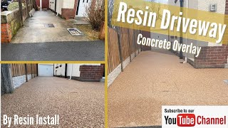 Resin Driveway Concrete Overlay By Resin Install [upl. by Minda582]