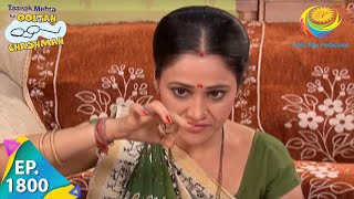 Taarak Mehta Ka Ooltah Chashmah  Episode 1800  Full Episode [upl. by Ozzy805]