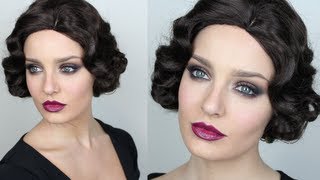 Vintage Inspired Great Gatsby Makeup [upl. by Lamond]