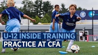 U12 Boys Practice at CFA  ACADEMY INSIDE TRAINING [upl. by Lyle179]