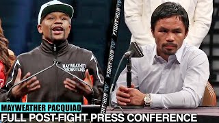 FLOYD MAYWEATHER VS MANNY PACQUIAO FULL POST FIGHT PRESS CONFERENCE [upl. by Dede]