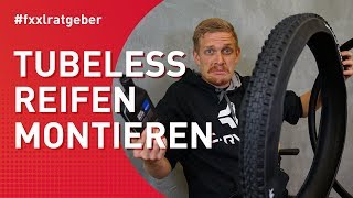 Tubeless Reifen Montage  so klappt es [upl. by Moorish124]