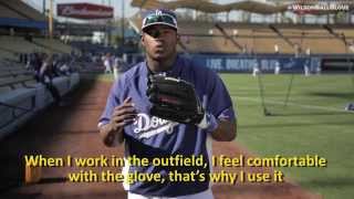 Yasiel Puig and the new A2000 YP66 GM Glove [upl. by Sirk831]