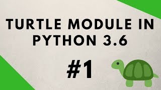 Python Turtle Graphics Tutorial 1  Introduction [upl. by Cottle]