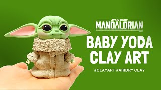 How to Make Yoda with Clay  Simple Shapes amp Unique Texture Techniques [upl. by Pegma140]