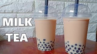 How to make Milk Tea Recipe  Boba Milk Tea [upl. by Cott753]